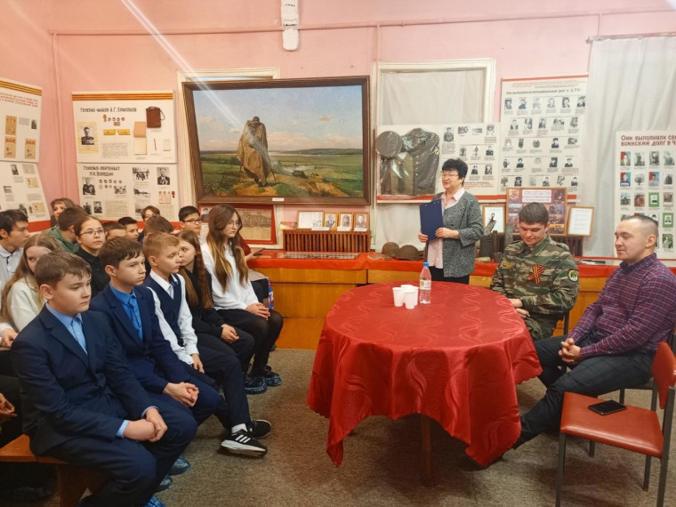 Состоялась встреча с членами поискового отряда. Состоялась встреча с членами поискового отряда.